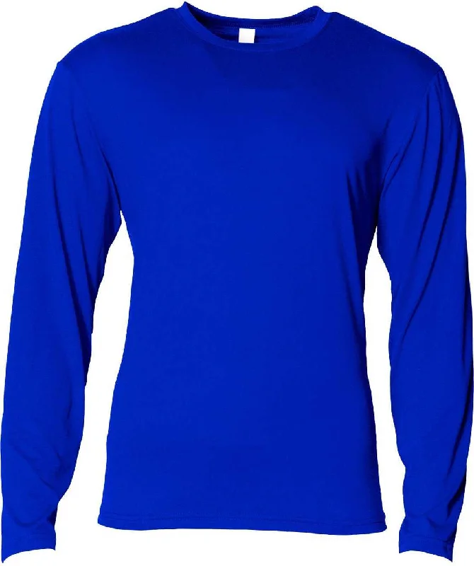 A4 N3029 Men's Softek Long-Sleeve T-Shirt - Royal