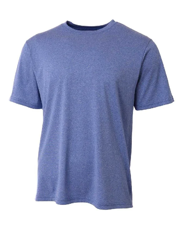 A4 N3381 Topflight Heather Tee - Royal