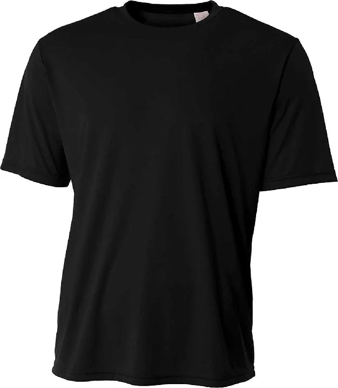 A4 N3402 Men's Sprint Performance T-Shirt - Black