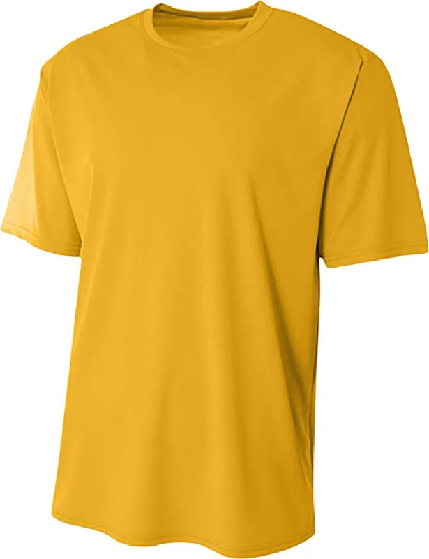 A4 N3402 Men's Sprint Performance T-Shirt - Gold