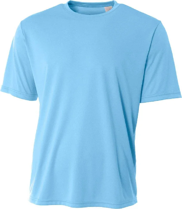 A4 N3402 Men's Sprint Performance T-Shirt - Light Blue