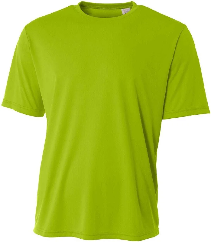 A4 N3402 Men's Sprint Performance T-Shirt - Lime