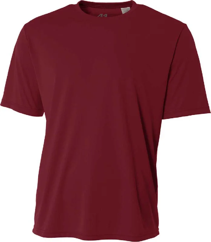 A4 N3402 Men's Sprint Performance T-Shirt - Maroon