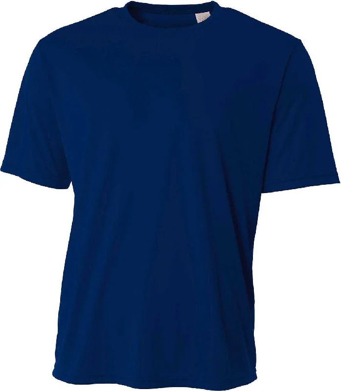 A4 N3402 Men's Sprint Performance T-Shirt - Navy