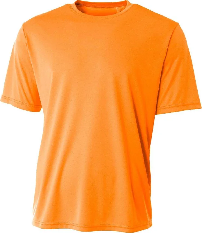 A4 N3402 Men's Sprint Performance T-Shirt - Safety Orange