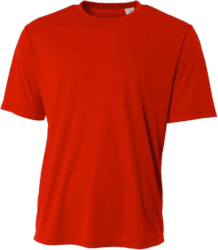 A4 N3402 Men's Sprint Performance T-Shirt - Scarlet