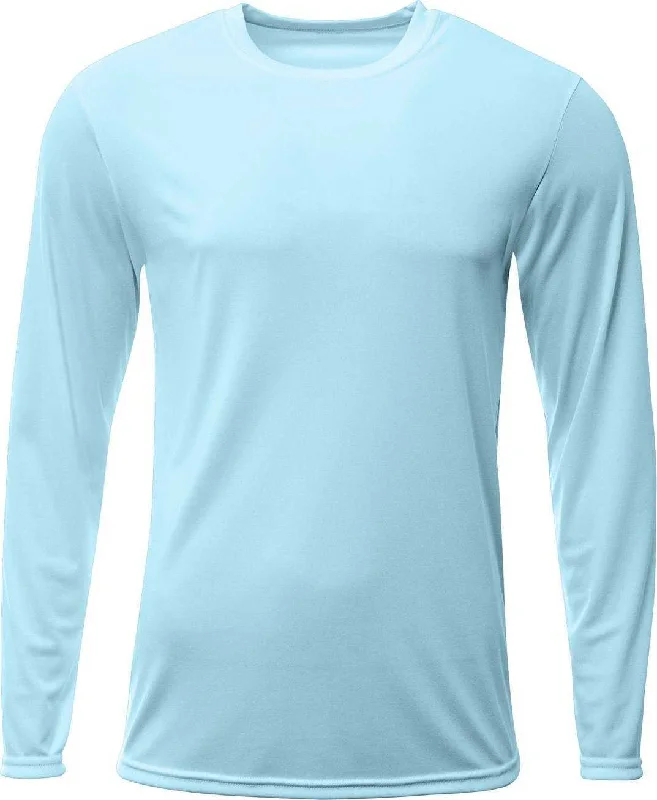 A4 N3425 Men's Sprint Long Sleeve T-Shirt - Pastel Blue