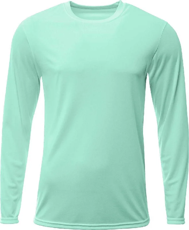 A4 N3425 Men's Sprint Long Sleeve T-Shirt - Pastel Mint