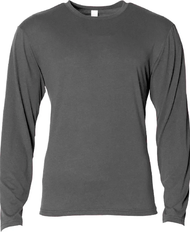 A4 NB3029 Youth Long Sleeve Softek T-Shirt - Graphite