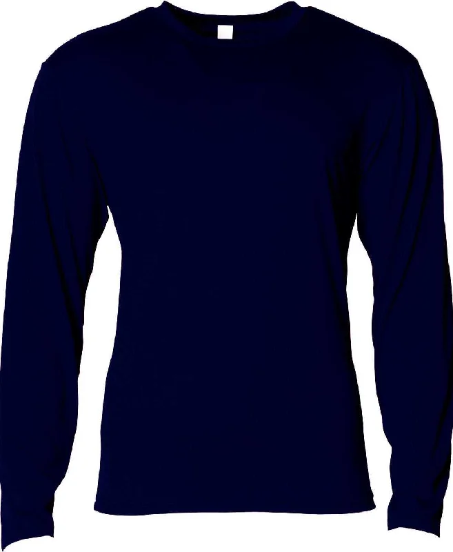 A4 NB3029 Youth Long Sleeve Softek T-Shirt - Navy