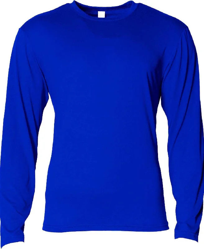 A4 NB3029 Youth Long Sleeve Softek T-Shirt - Royal