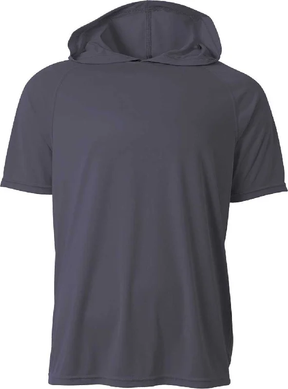 A4 NB3408 Youth Hooded T-Shirt - Graphite