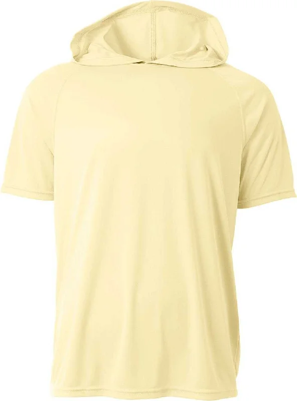 A4 NB3408 Youth Hooded T-Shirt - Light Yellow