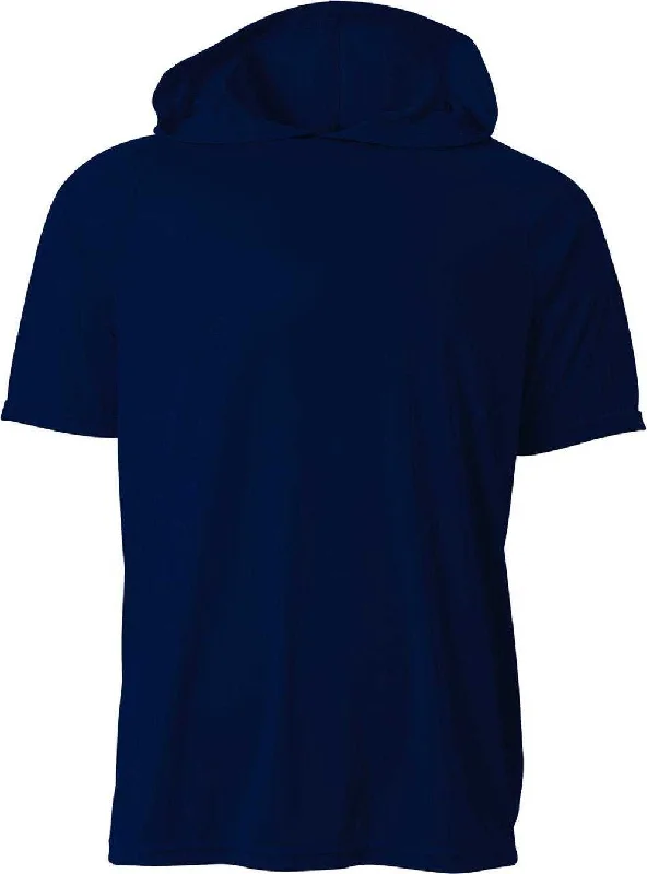 A4 NB3408 Youth Hooded T-Shirt - Navy