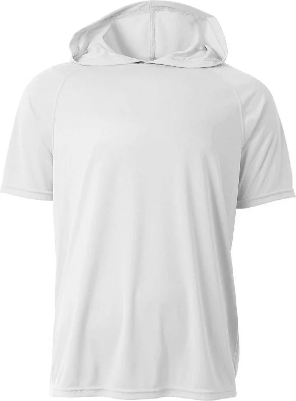 A4 NB3408 Youth Hooded T-Shirt - White