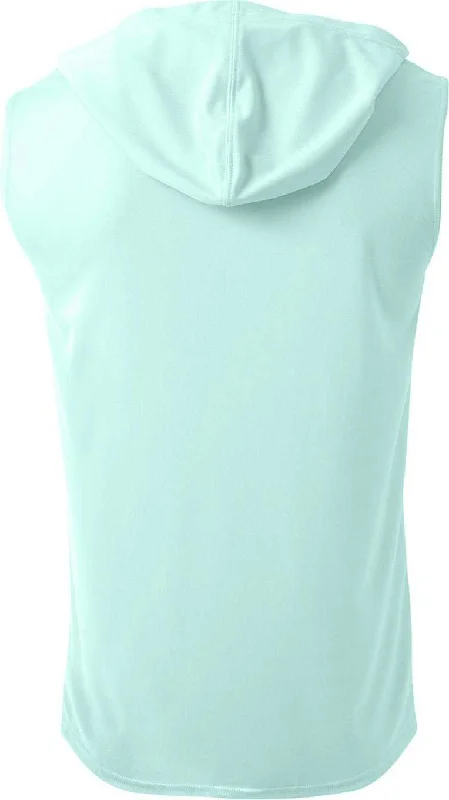 A4 NB3410 Youth Sleeveless Hooded T-Shirt - Pastel Mint