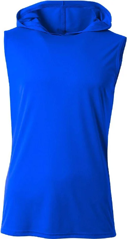 A4 NB3410 Youth Sleeveless Hooded T-Shirt - Royal