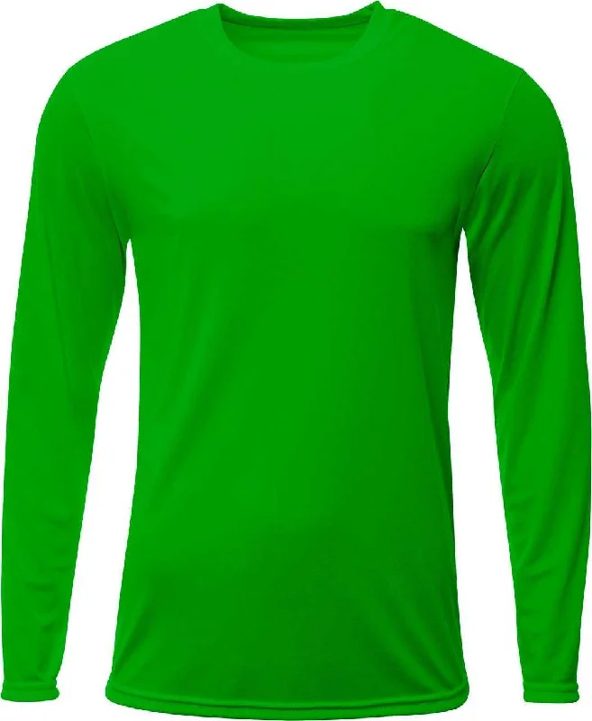 A4 NB3425 Youth Long Sleeve Sprint T-Shirt - Kelly