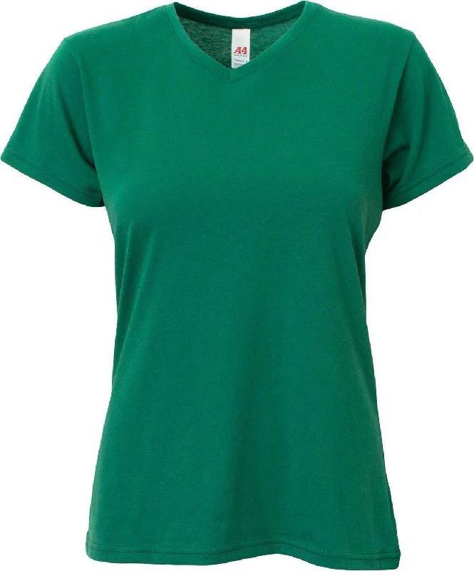 A4 NW3013 Ladies' Softek V-Neck T-Shirt - Forest