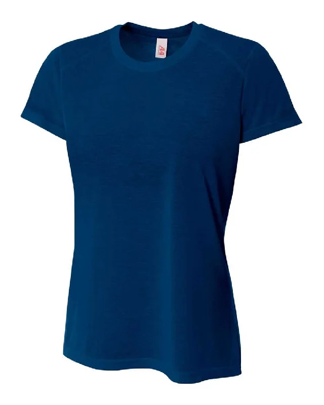 A4 NW3264 Women's Spun Poly Tee - Navy