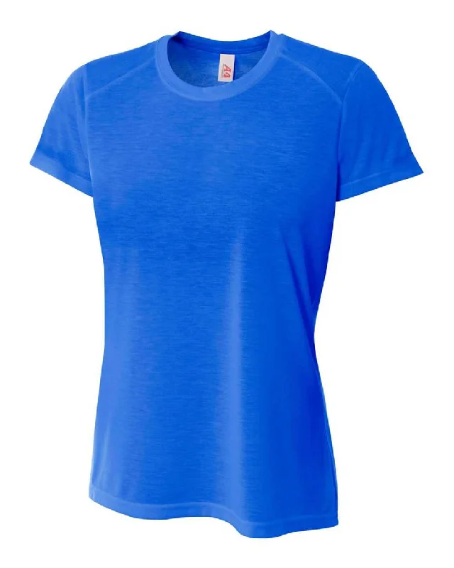 A4 NW3264 Women's Spun Poly Tee - Royal