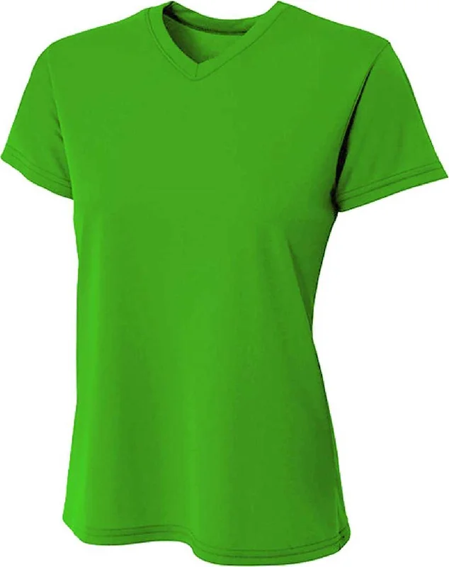 A4 NW3402 Ladies' Sprint Performance V-Neck T-Shirt - Kelly