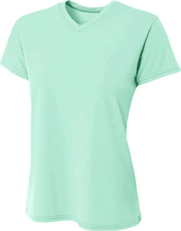 A4 NW3402 Ladies' Sprint Performance V-Neck T-Shirt - Pastel Mint