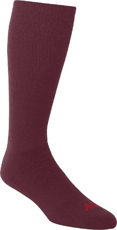 A4 S8005 Multi Sport Tube Socks - Maroon