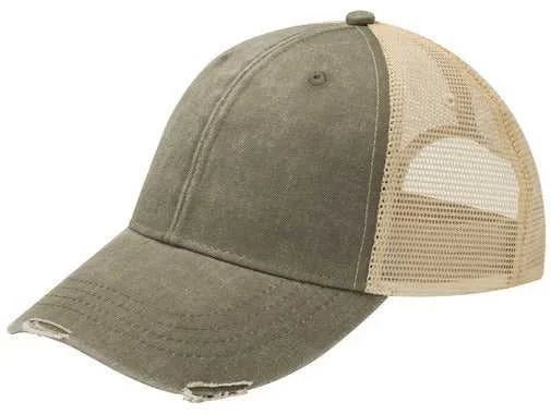 Adams OL102 Distressed Ollie Cap - Olive Tan