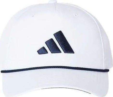 Adidas A3001S Sustainable Five-Panel Tour Cap - White