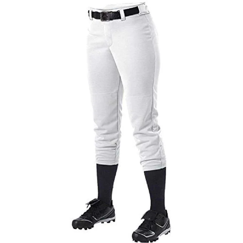 Alleson Athletic 605PBWY Girl's Fastpitch Pant - White