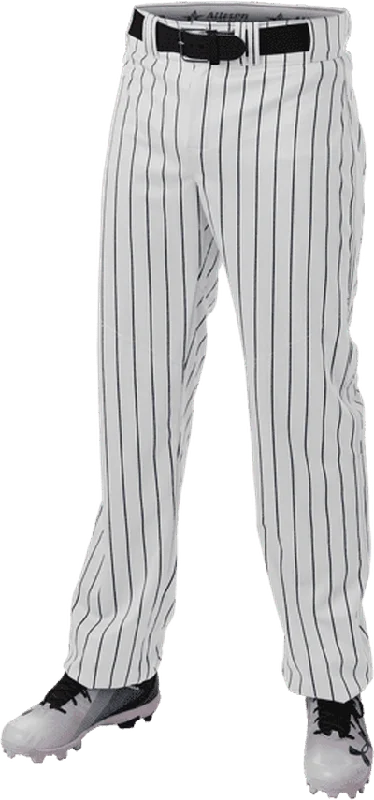 Alleson Athletic 655WPNY Youth Crush Pinstripe Pant - White Navy