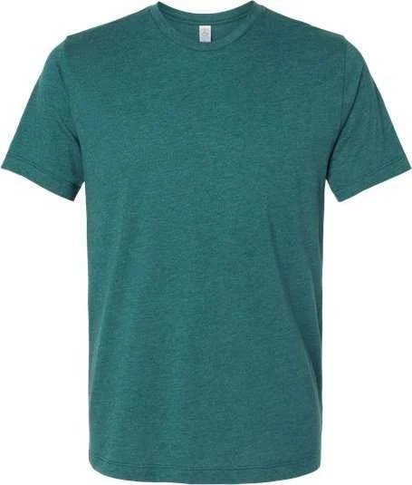 Alternative Apparel 1070CV Cotton Jersey CVC Go-To Tee - Heather Dark Teal