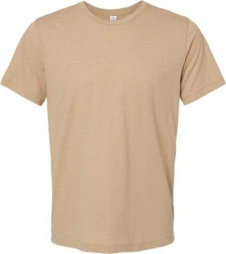 Alternative Apparel 1070CV Cotton Jersey CVC Go-To Tee - Heather Desert Tan