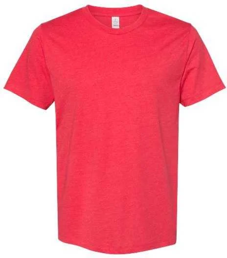 Alternative Apparel 1070CV Cotton Jersey CVC Go-To Tee - Heather Red