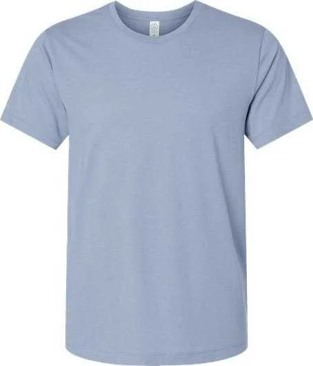 Alternative Apparel 1070CV Cotton Jersey CVC Go-To Tee - Heather Stonewash Blue