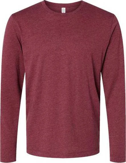 Alternative Apparel 1170CV Cotton Jersey Long Sleeve CVC Go-To Tee - Heather Currant