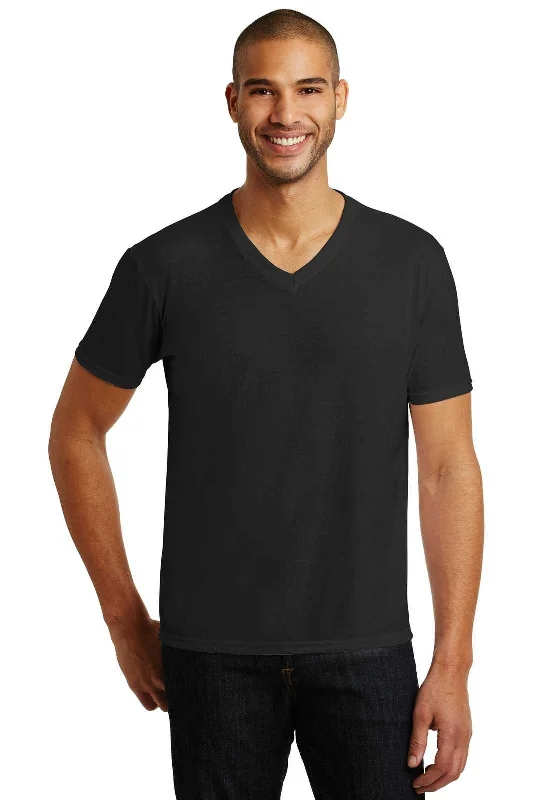 Anvil A6752 Tri-Blend V-Neck Tee - Black