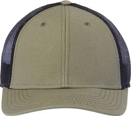 Atlantis Headwear RETH Sustainable Recy Three Trucker Cap - Olive Black (Olvia Nero)