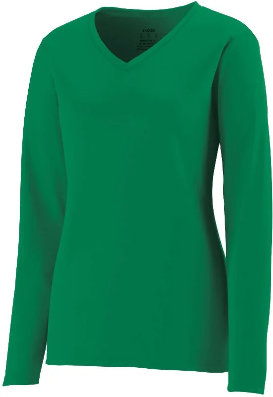 Augusta 1788 Ladies NexGen Wicking Long Sleeve Tee - Kelly