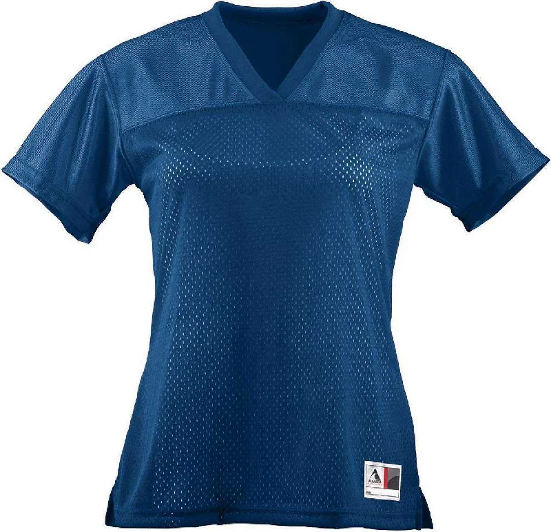 Augusta 250 Ladies Junior Fit Replica Football Tee - Navy