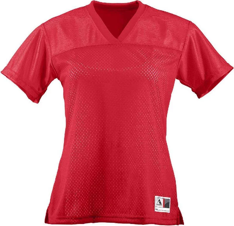 Augusta 250 Ladies Junior Fit Replica Football Tee - Red