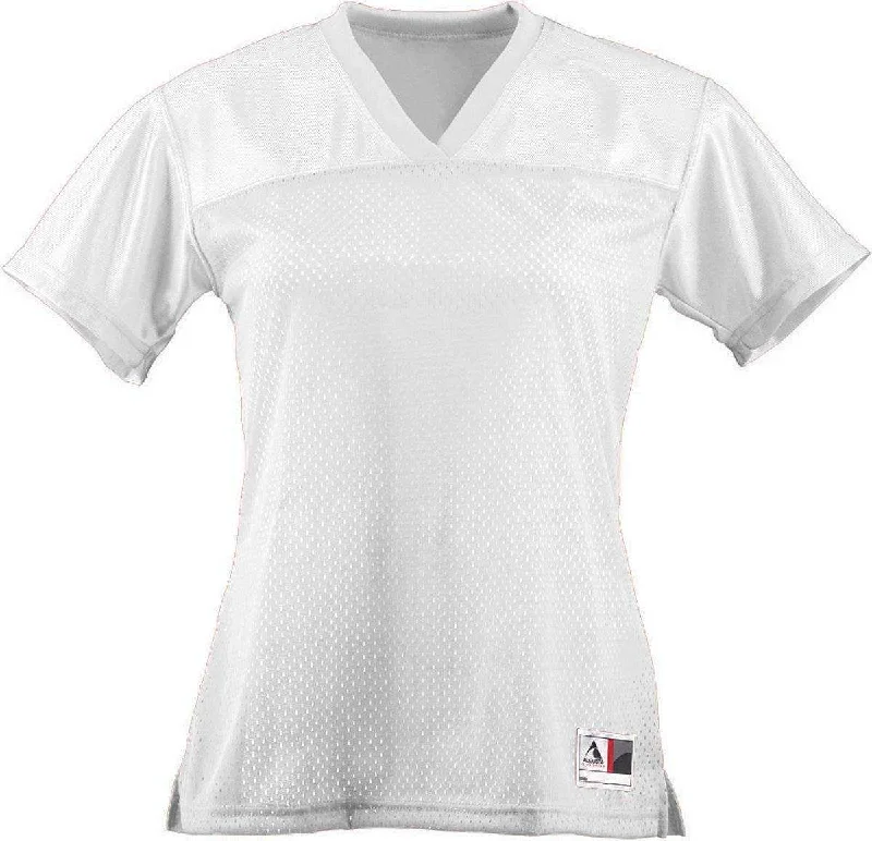 Augusta 250 Ladies Junior Fit Replica Football Tee - White