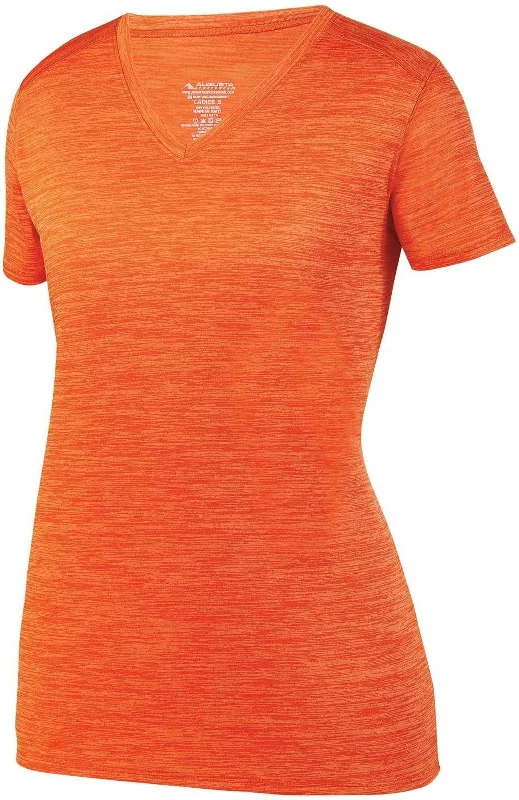 Augusta 2902 Ladies Shadow Tonal Heather Training Tee - Orange