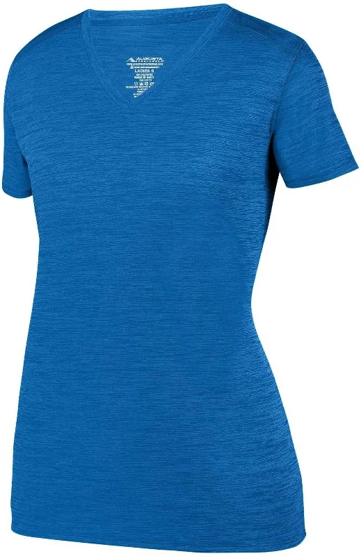 Augusta 2902 Ladies Shadow Tonal Heather Training Tee - Royal