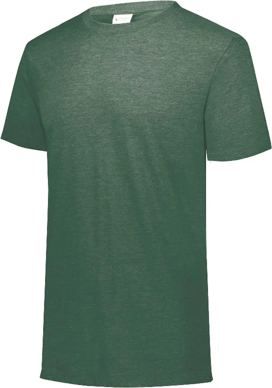 Augusta 3066 Youth Tri-Blend T-Shirt - Dark Green Heather