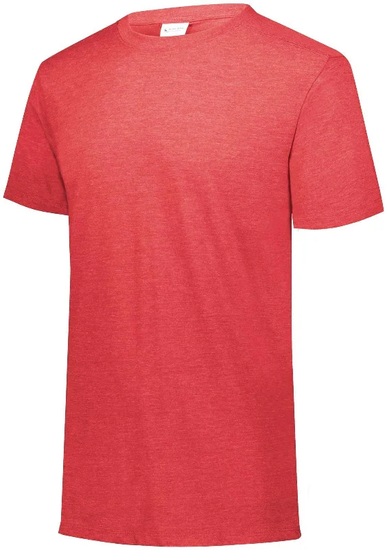 Augusta 3066 Youth Tri-Blend T-Shirt - Red Heather