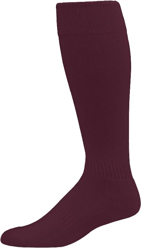 Augusta 6006 Elite Multi-Sport Knee High Socks - Dark Maroon