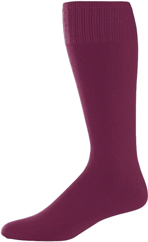 Augusta 6020 Game Knee High Socks - Maroon