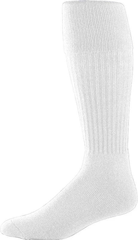 Augusta 6031 Soccer Knee High Socks - White